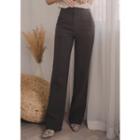 Fleece Lined Straight-cut Dress Pants