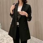 Double-breasted Long-sleeve Blazer