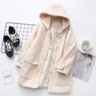 Hooded Padded Toggle Coat Almond - One Size