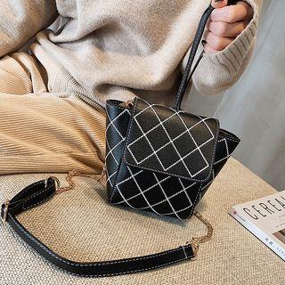 Checker Bucket Bag
