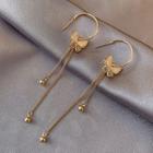 Alloy Butterfly Fringed Earring 1 Pair - S369 - 01 - Gold - One Size
