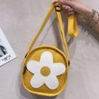 Flower Embellished Crossbody Bag