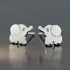 Sterling Silver Elephant Studs As Shown In Figure - One Size
