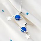 925 Sterling Silver Planet Dangle Earring 1 Pair - S925 Silver - One Size