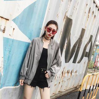 Dolman-sleeve Zip Jacket
