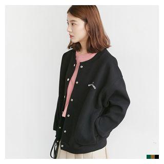 Snap-button Lettering Jacket
