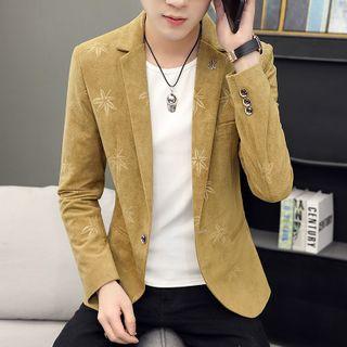 Floral Embroidered Blazer