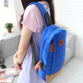 Panel Appliqué Slingback Bag Blue - One Size