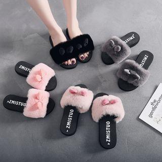 Cat Ear Platform Slide Sandals