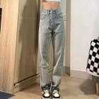 Lettering Bootcut Jeans