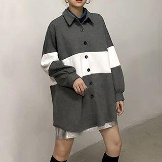Color Block Knit Shirt
