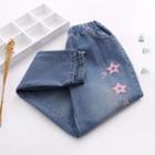 Slim-fit Star Embroidered Jeans