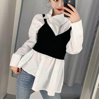 Plain Blouse / Crop Knit Cami Top