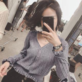 Frill Hem Cardigan