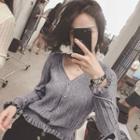 Frill Hem Cardigan