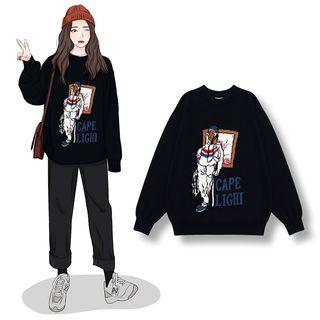 Cartoon Sweater Blue - One Size