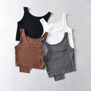 Asymmetrical Paneled Tank Top