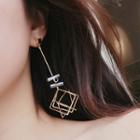 Wirework Ear Stud 1 Pair - Gold - One Size
