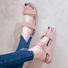 Platform Velcro Ankle Strap Sandals
