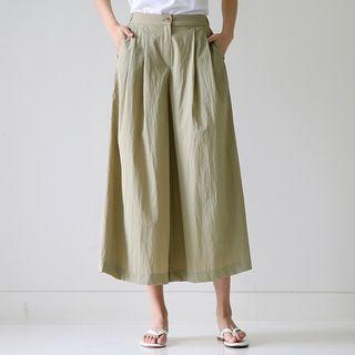 Zip-fly Nylon Culottes