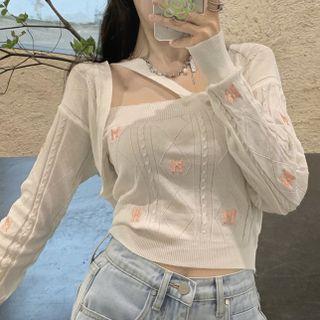 Set: Knit Shrug + Top