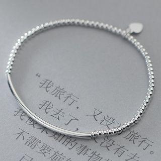 Curve Sterling Silver Bracelet 1 Pc - Silver - One Size