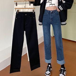 Rolled Shift Denim Pants