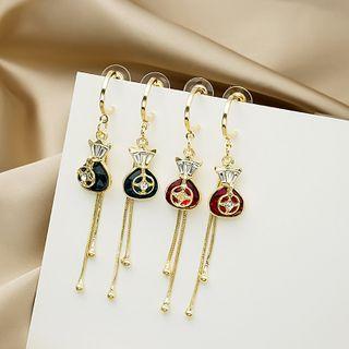 Money Bag Alloy Fringed Earring