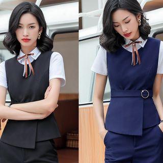 Short-sleeve Work Shirt / Vest / Pencil Skirt / Dress Pants
