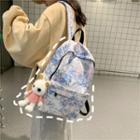 Tie-dye Lightweight Backpack / Bag Charm / Set