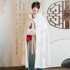 Traditional Chinese Furry Trim Cape / Glove
