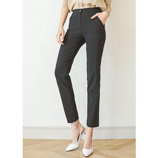 Tall Size Stretch Straight-cut Pants
