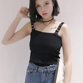 Grommet Strap Knit Camisole