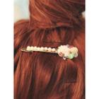Rhinestone Rose Hair Pin