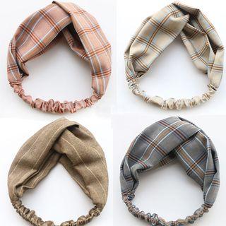 Plaid / Striped Criss Cross Headband
