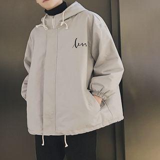 Couple Matching Fleece-lined Hooded Zip Jacket