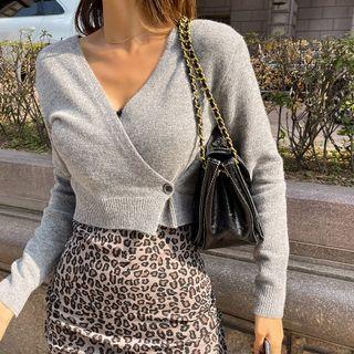 Two-way Cropped Cardigan