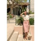 Dip-back H-line Long Skirt