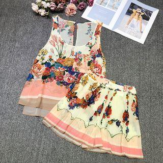 Floral Sleeveless Top / Shorts