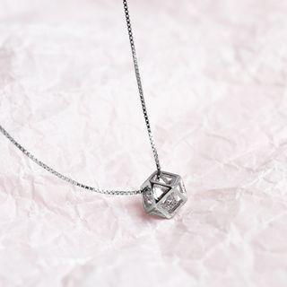 Rhinestone Necklace Omid - Silver - One Size