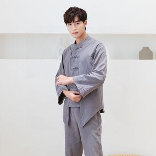 Set: Hanfu Long-sleeve Top + Pants