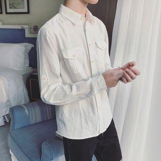 Long-sleeve Front Pocket Shirt