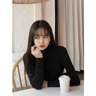 Slim-fit Turtle-neck Top In 5 Colors