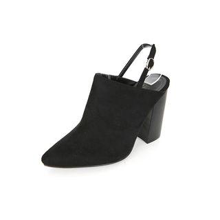 Chunky High-heel Slingback Mules