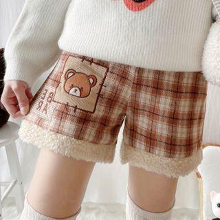 Tweedy Bear Plaid Shorts
