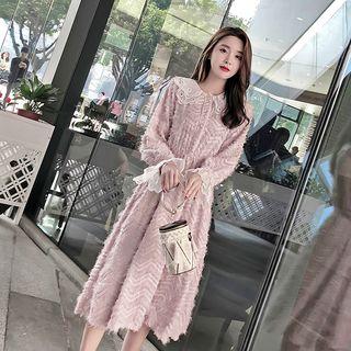 Fringed Peter Pan Collar Dress