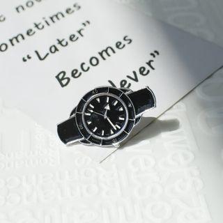 Watch-accent Alloy Brooch As Shown In Figure - One Size