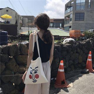 Printed Camvas Cross Bag