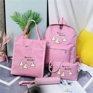 Nylon Duck Print Backpack