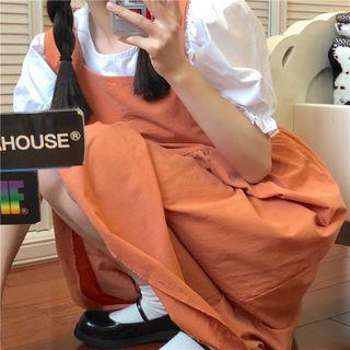 Plain Ruffle Blouse / Plain A-line Dress